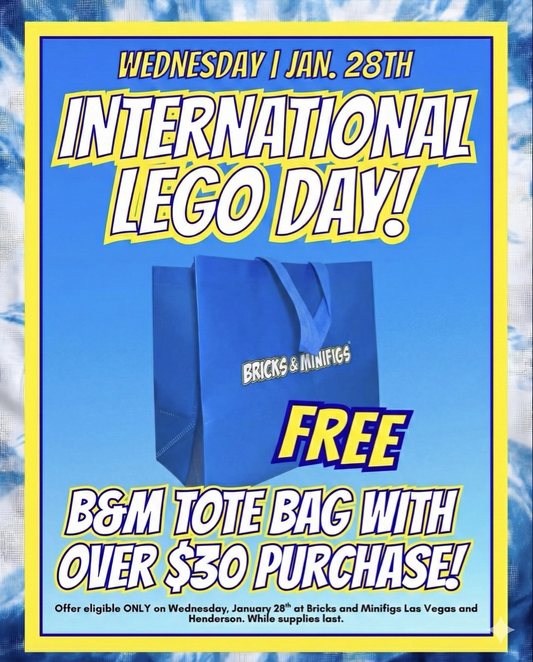Celebrate International LEGO® Day — Free Tote Bag with $30 Purchase